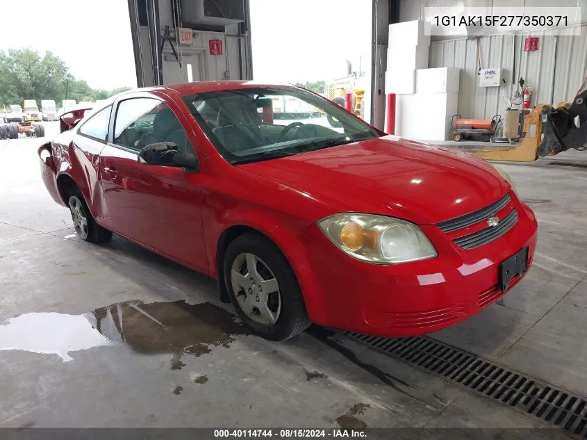 2007 Chevrolet Cobalt Ls VIN: 1G1AK15F277350371 Lot: 40114744