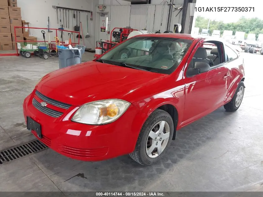 2007 Chevrolet Cobalt Ls VIN: 1G1AK15F277350371 Lot: 40114744