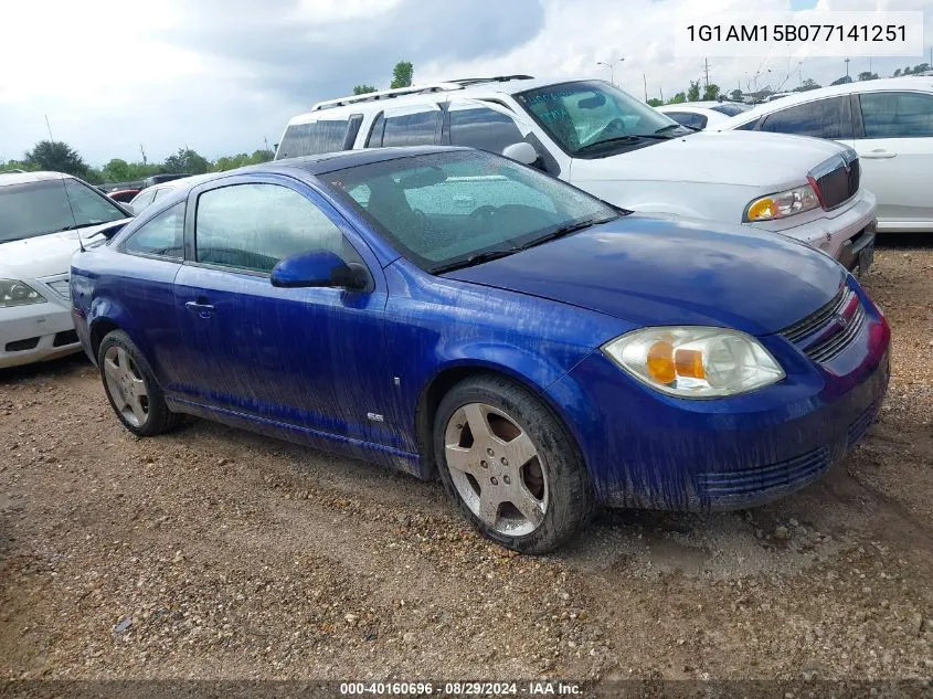 2007 Chevrolet Cobalt Ss VIN: 1G1AM15B077141251 Lot: 40160696