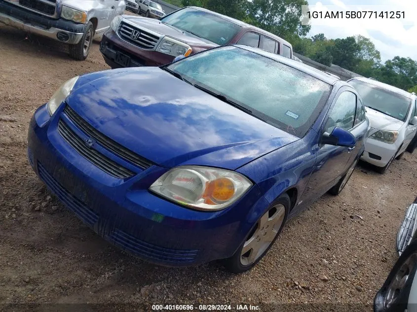 2007 Chevrolet Cobalt Ss VIN: 1G1AM15B077141251 Lot: 40160696