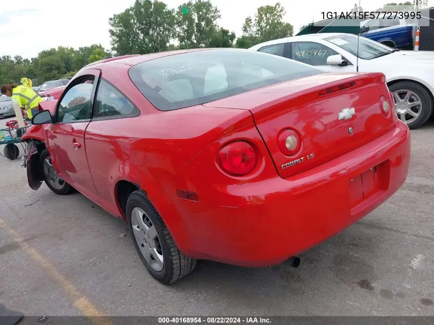 2007 Chevrolet Cobalt Ls VIN: 1G1AK15F577273995 Lot: 40168954