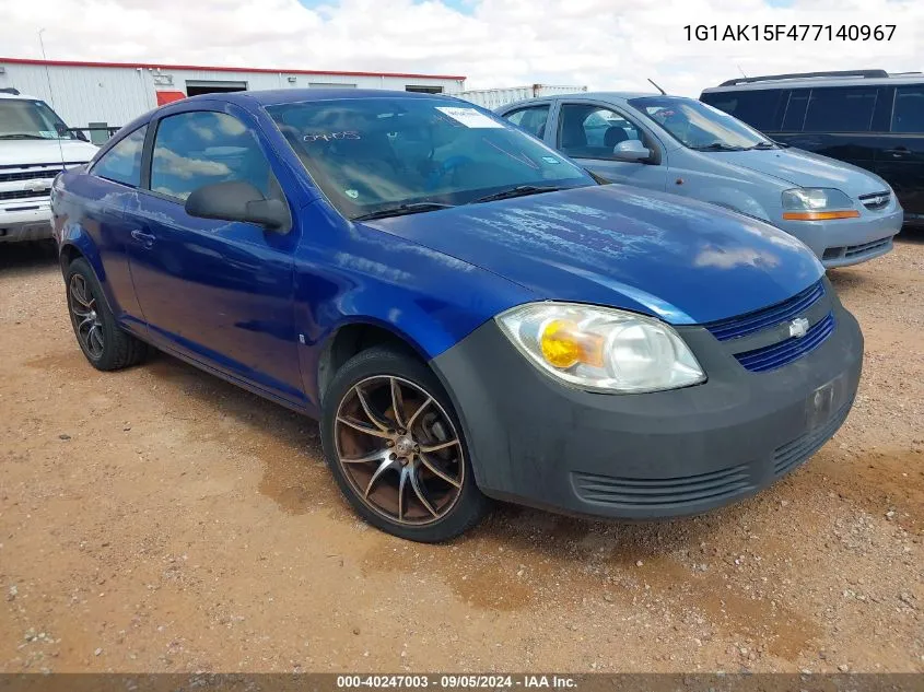 2007 Chevrolet Cobalt Ls VIN: 1G1AK15F477140967 Lot: 40247003