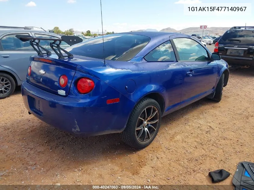 1G1AK15F477140967 2007 Chevrolet Cobalt Ls