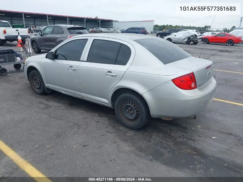 1G1AK55F577351683 2007 Chevrolet Cobalt Ls