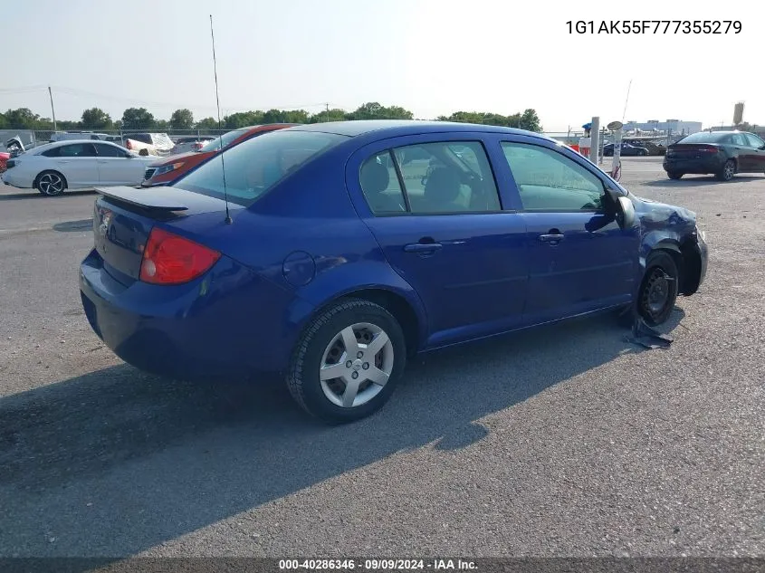 2007 Chevrolet Cobalt Ls VIN: 1G1AK55F777355279 Lot: 40286346