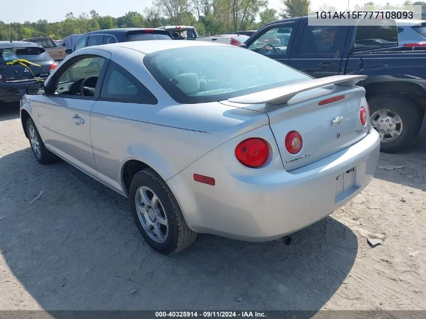 1G1AK15F777108093 2007 Chevrolet Cobalt Ls