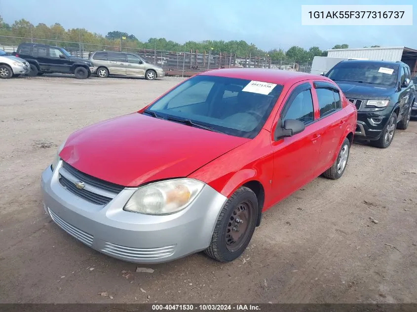 2007 Chevrolet Cobalt Ls VIN: 1G1AK55F377316737 Lot: 40471530