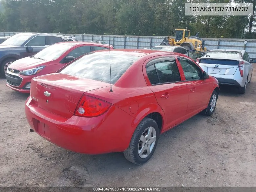 2007 Chevrolet Cobalt Ls VIN: 1G1AK55F377316737 Lot: 40471530