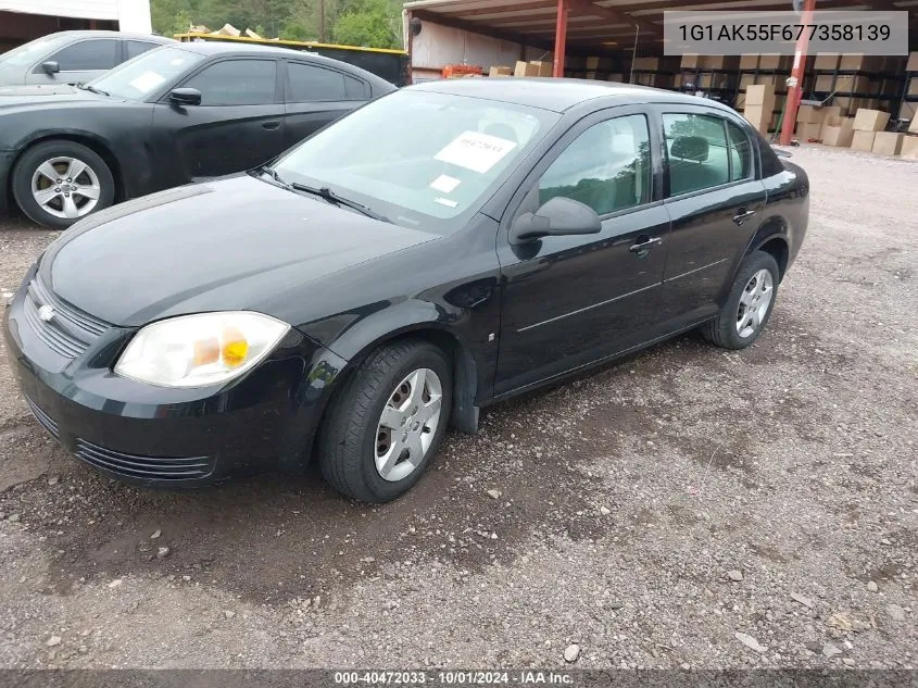 2007 Chevrolet Cobalt Ls VIN: 1G1AK55F677358139 Lot: 40472033