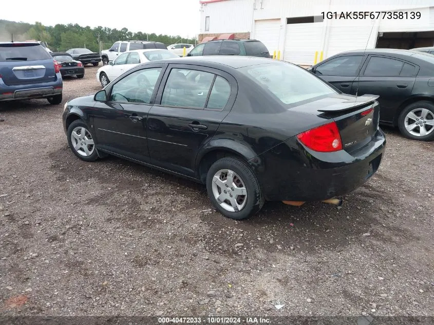 2007 Chevrolet Cobalt Ls VIN: 1G1AK55F677358139 Lot: 40472033