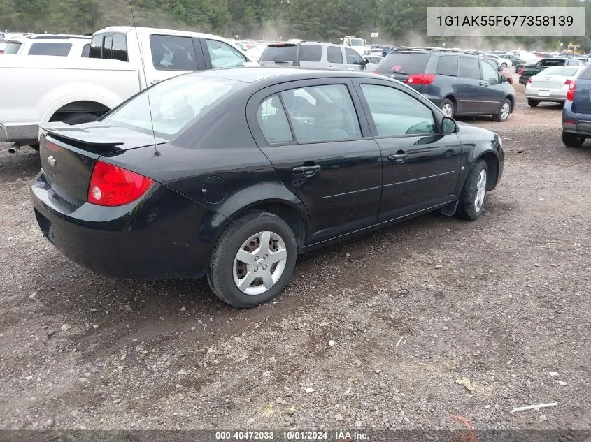 2007 Chevrolet Cobalt Ls VIN: 1G1AK55F677358139 Lot: 40472033