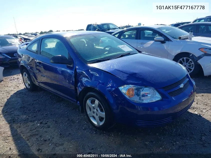 2007 Chevrolet Cobalt Ls VIN: 1G1AK15F477167778 Lot: 40482011