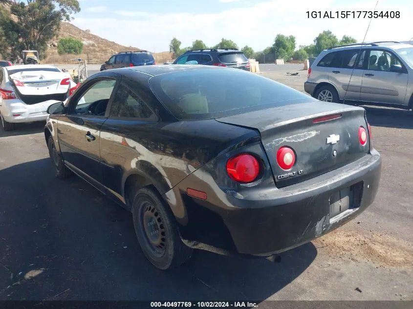 2007 Chevrolet Cobalt Lt VIN: 1G1AL15F177354408 Lot: 40497769