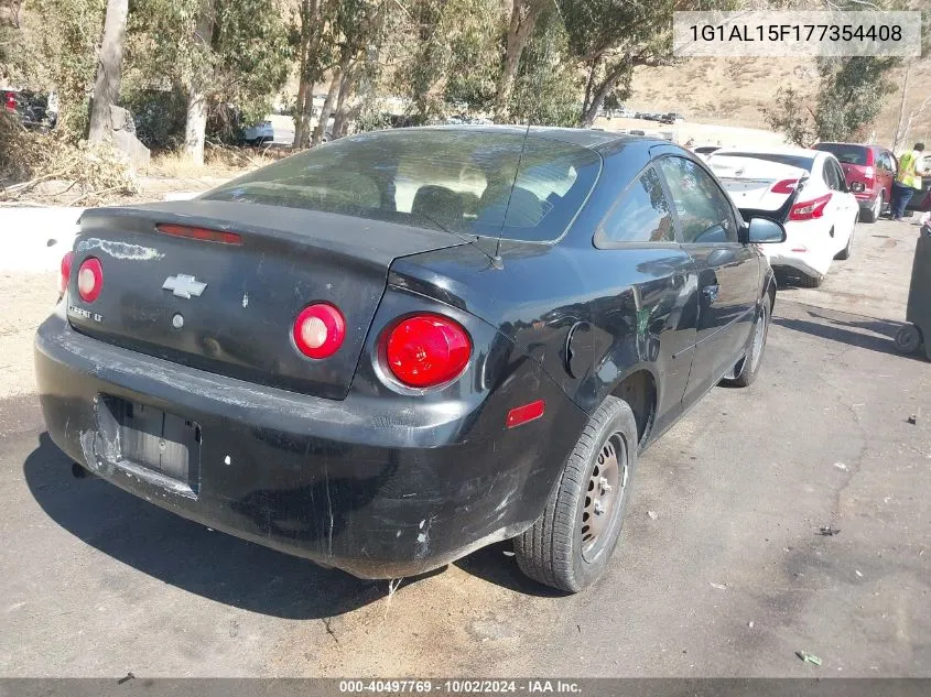 2007 Chevrolet Cobalt Lt VIN: 1G1AL15F177354408 Lot: 40497769