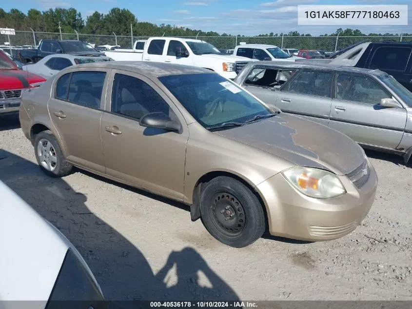 2007 Chevrolet Cobalt Ls VIN: 1G1AK58F777180463 Lot: 40536178