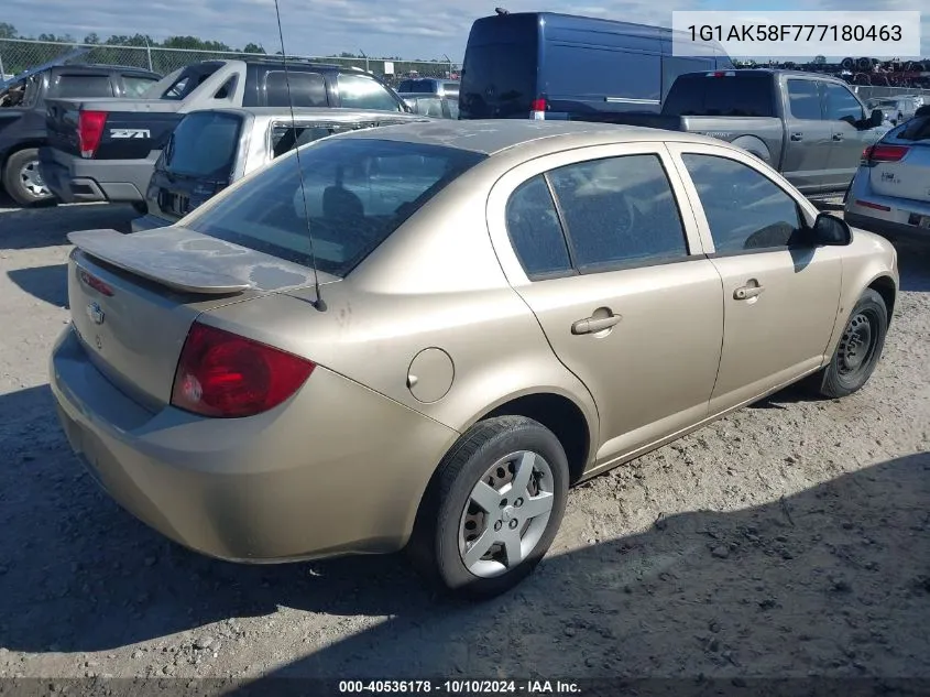 2007 Chevrolet Cobalt Ls VIN: 1G1AK58F777180463 Lot: 40536178