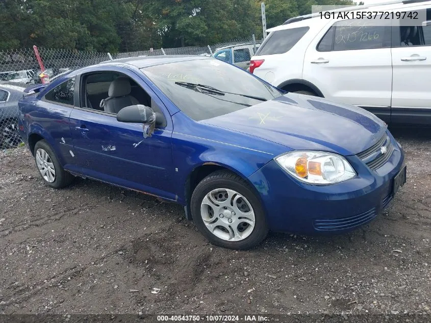 2007 Chevrolet Cobalt Ls VIN: 1G1AK15F377219742 Lot: 40543750