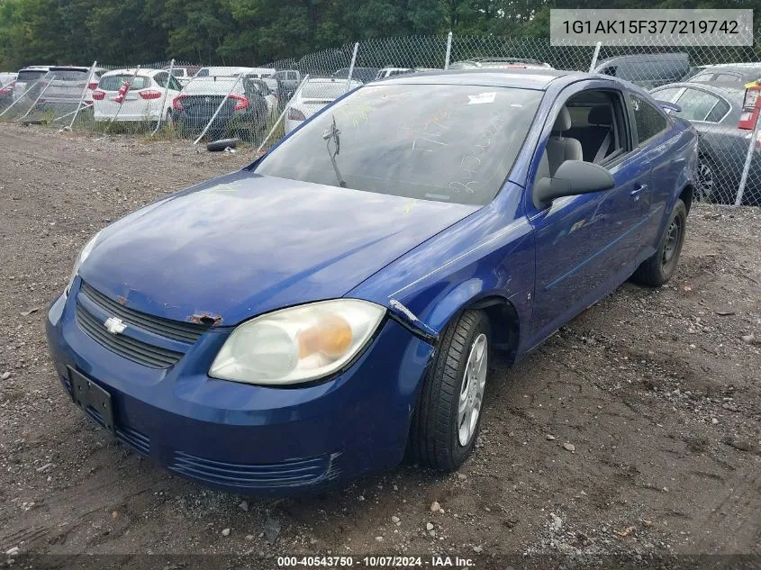 1G1AK15F377219742 2007 Chevrolet Cobalt Ls