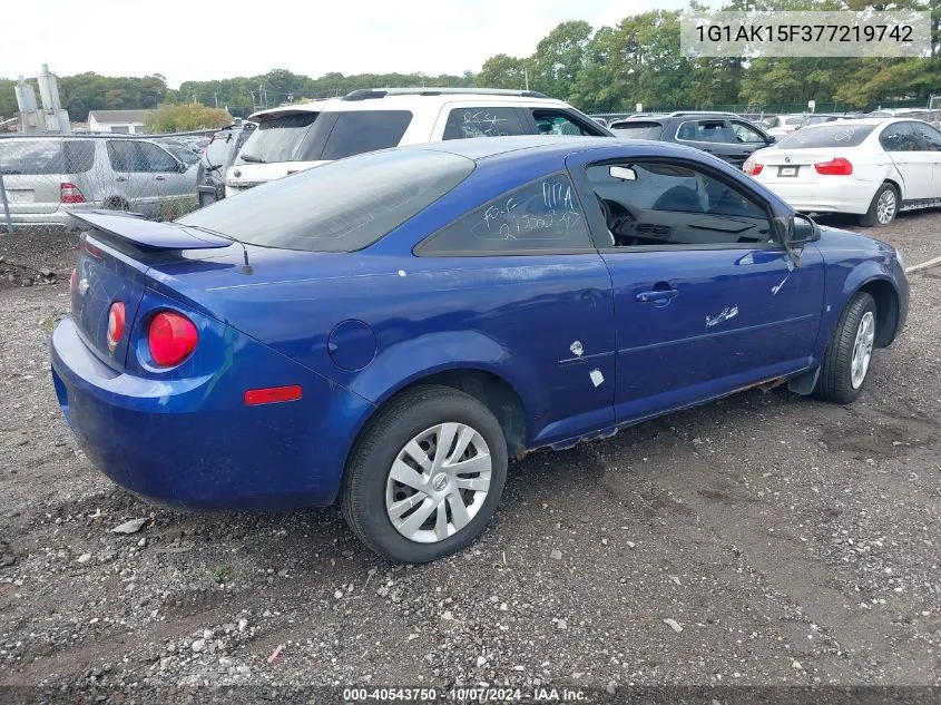 2007 Chevrolet Cobalt Ls VIN: 1G1AK15F377219742 Lot: 40543750