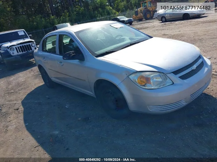 2007 Chevrolet Cobalt Ls VIN: 1G1AK55F877174482 Lot: 40549292