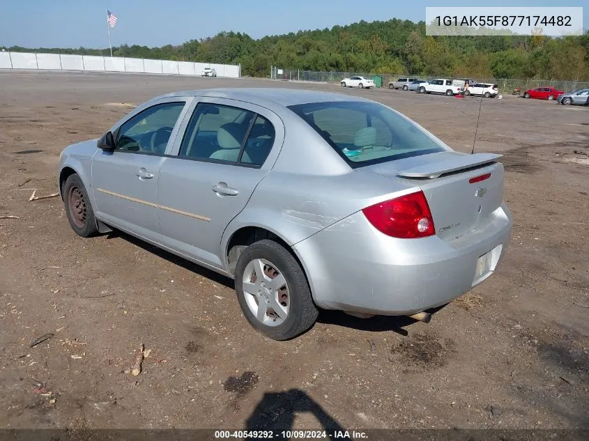 2007 Chevrolet Cobalt Ls VIN: 1G1AK55F877174482 Lot: 40549292