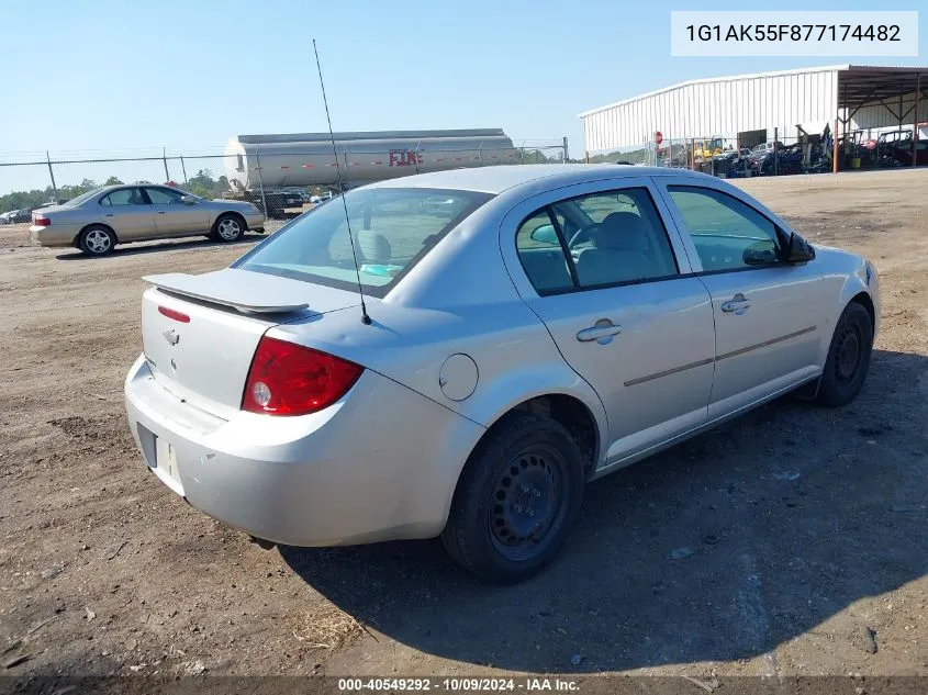 2007 Chevrolet Cobalt Ls VIN: 1G1AK55F877174482 Lot: 40549292