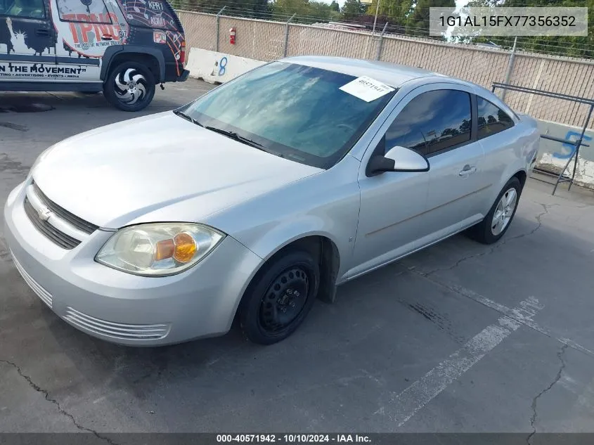 2007 Chevrolet Cobalt Lt VIN: 1G1AL15FX77356352 Lot: 40571942