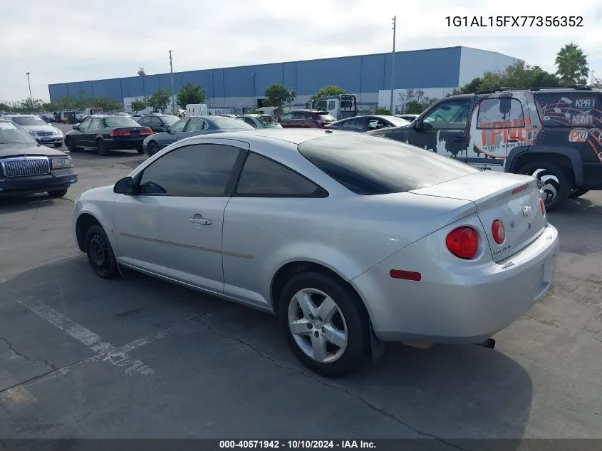 2007 Chevrolet Cobalt Lt VIN: 1G1AL15FX77356352 Lot: 40571942