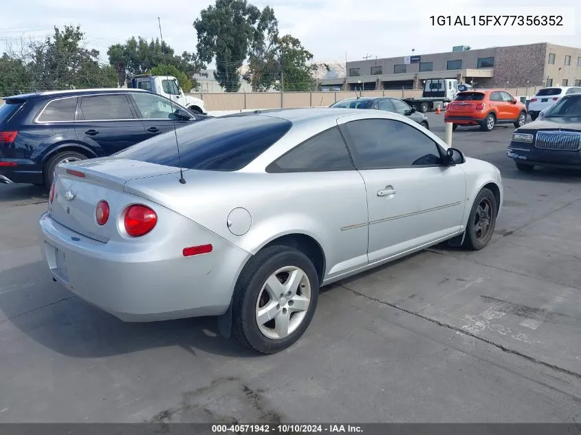 2007 Chevrolet Cobalt Lt VIN: 1G1AL15FX77356352 Lot: 40571942