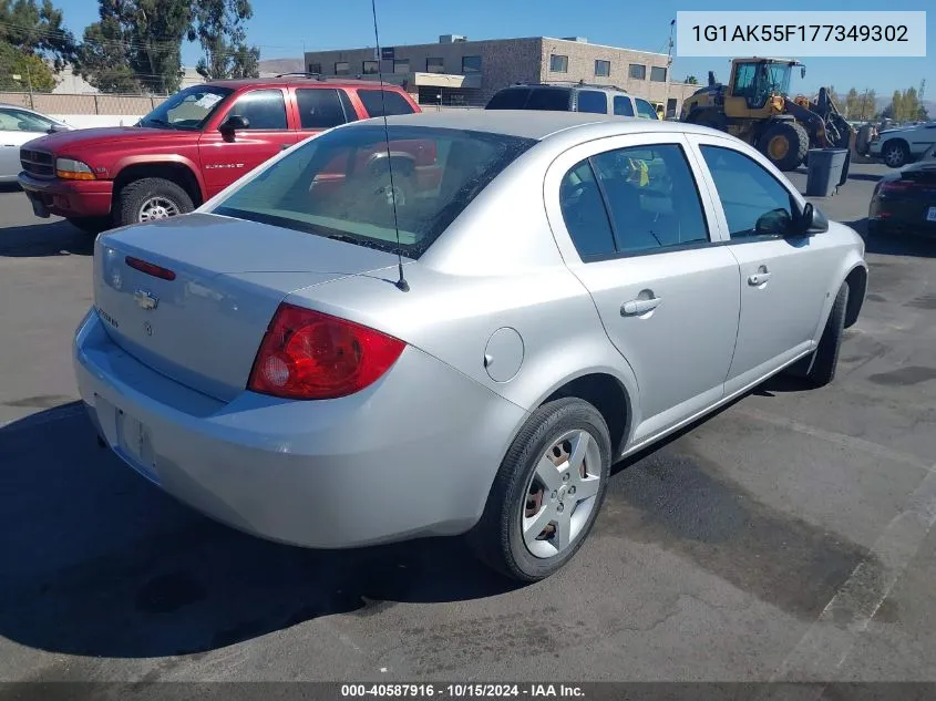 2007 Chevrolet Cobalt Ls VIN: 1G1AK55F177349302 Lot: 40587916