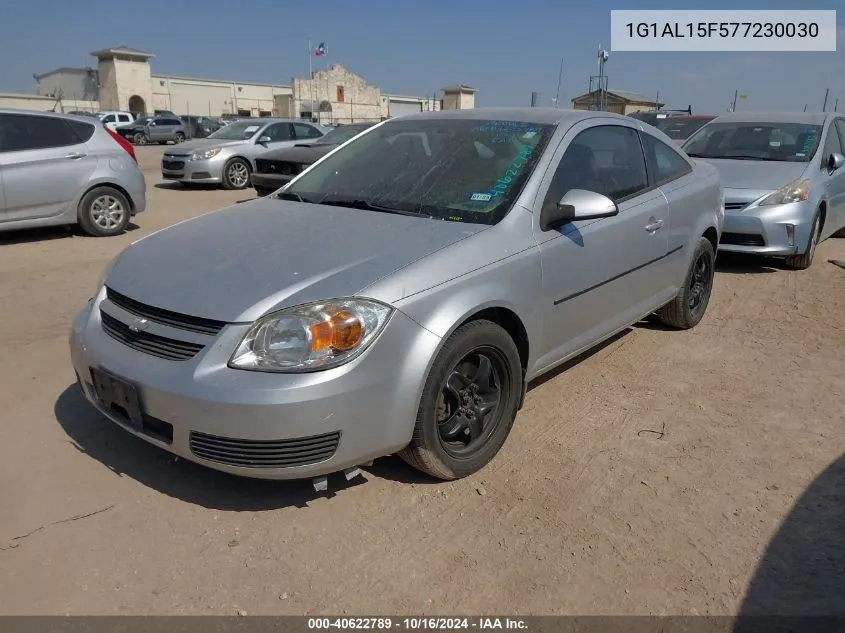 2007 Chevrolet Cobalt Lt VIN: 1G1AL15F577230030 Lot: 40622789