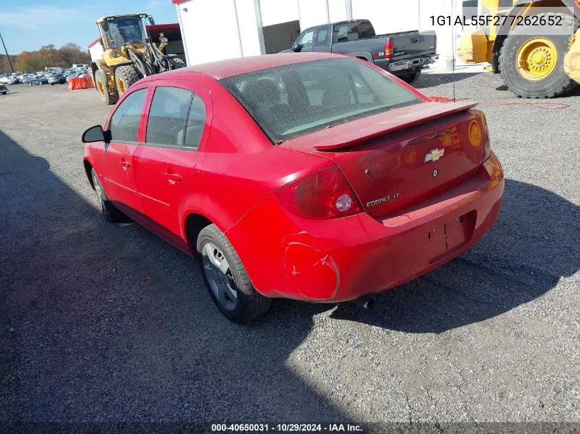 2007 Chevrolet Cobalt Lt VIN: 1G1AL55F277262652 Lot: 40650031