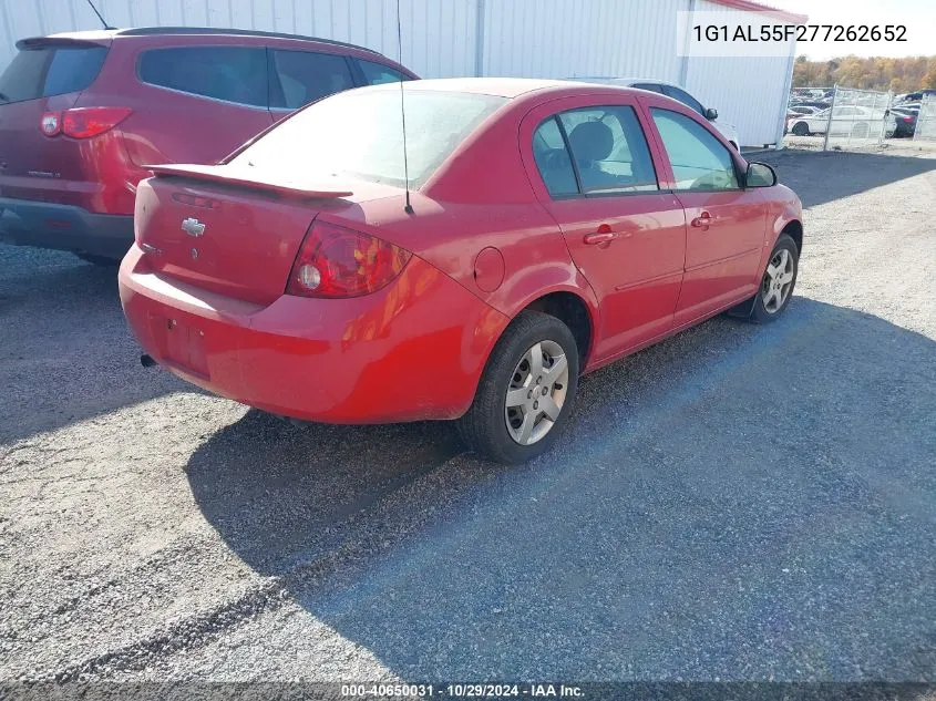 2007 Chevrolet Cobalt Lt VIN: 1G1AL55F277262652 Lot: 40650031