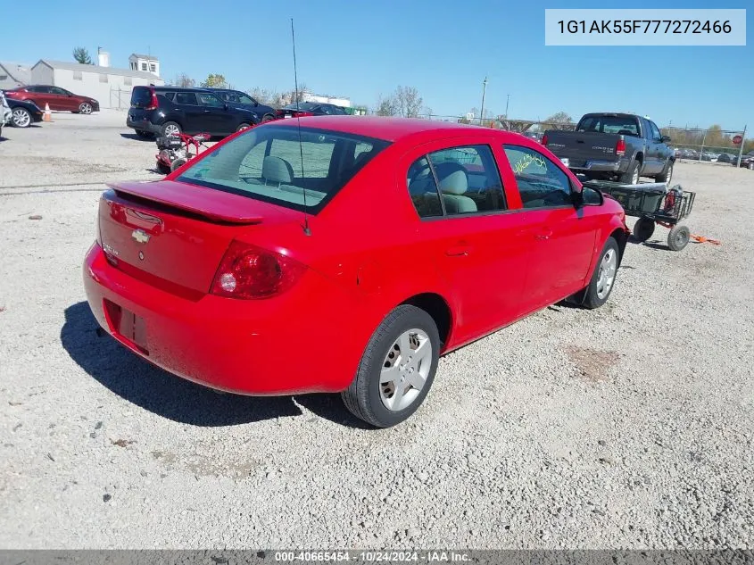 1G1AK55F777272466 2007 Chevrolet Cobalt Ls