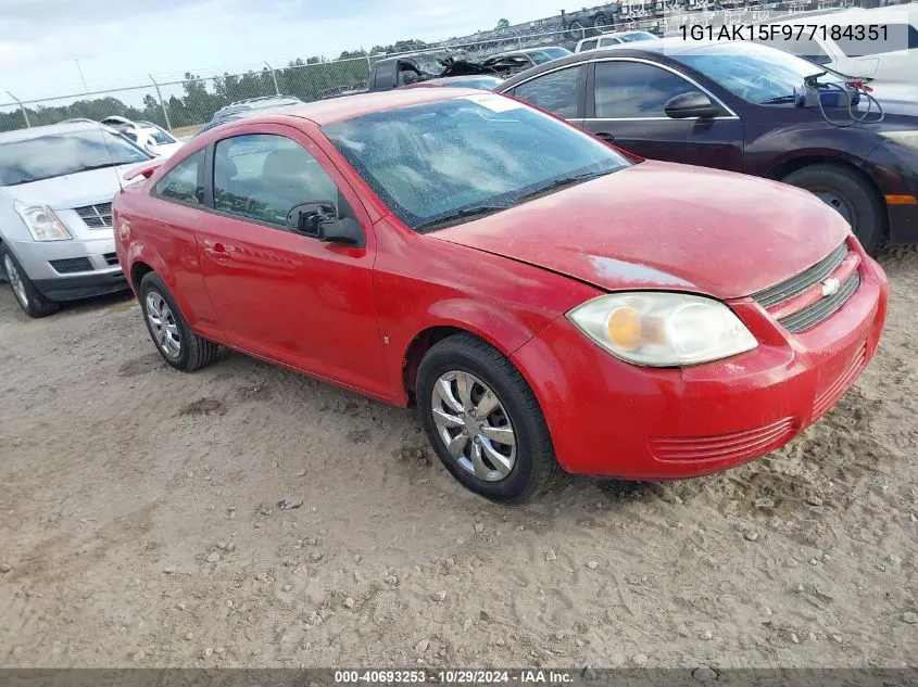 2007 Chevrolet Cobalt Ls VIN: 1G1AK15F977184351 Lot: 40693253