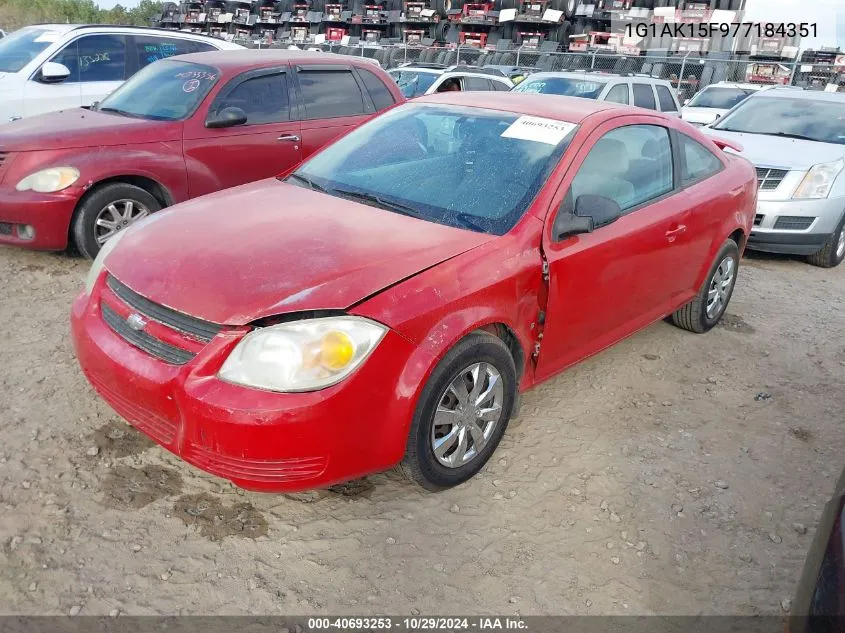 2007 Chevrolet Cobalt Ls VIN: 1G1AK15F977184351 Lot: 40693253