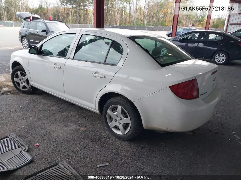 2007 Chevrolet Cobalt Ls VIN: 1G1AK55F677218186 Lot: 40698319