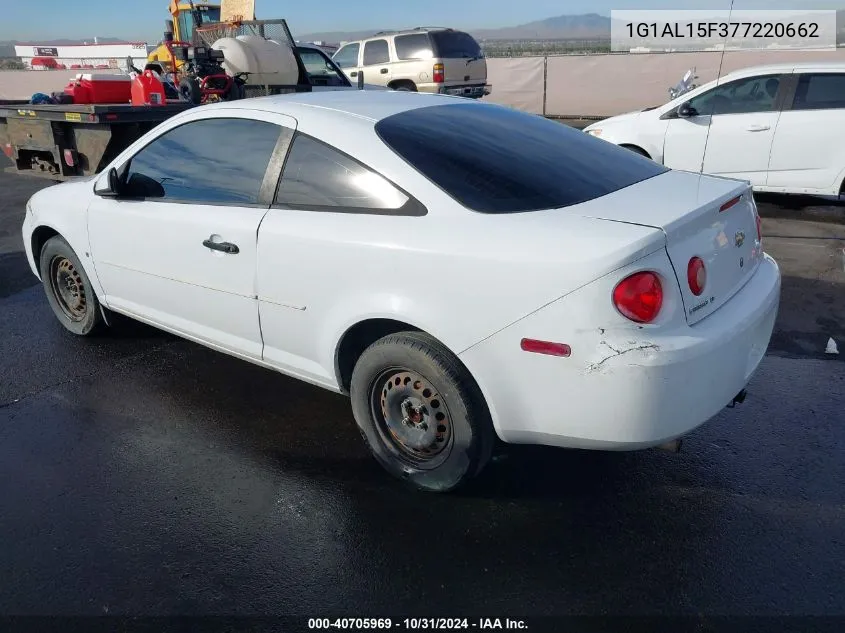 2007 Chevrolet Cobalt Lt VIN: 1G1AL15F377220662 Lot: 40705969