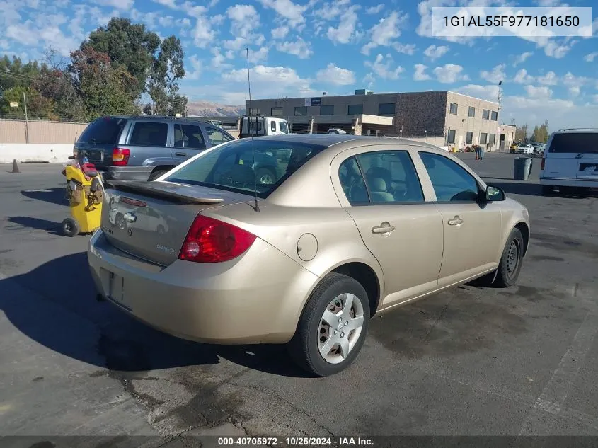 2007 Chevrolet Cobalt Lt VIN: 1G1AL55F977181650 Lot: 40705972