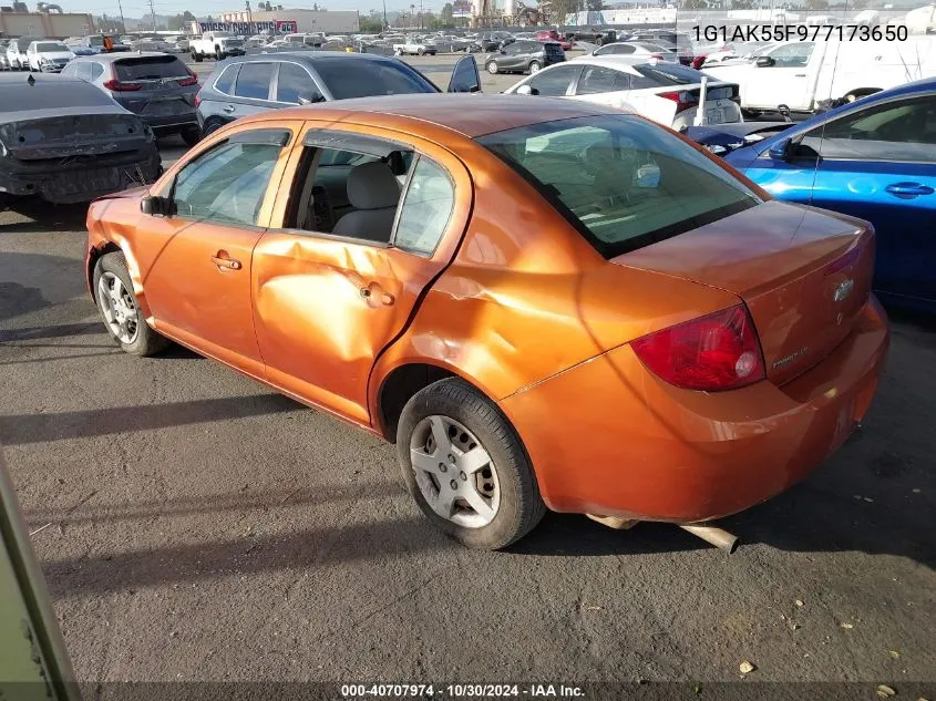 2007 Chevrolet Cobalt Ls VIN: 1G1AK55F977173650 Lot: 40707974