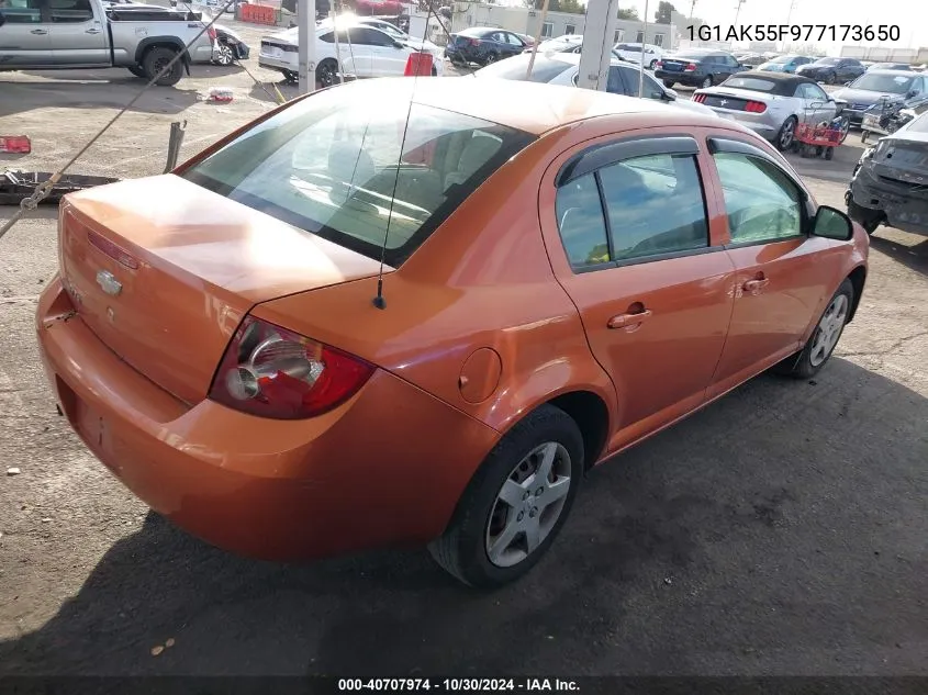 2007 Chevrolet Cobalt Ls VIN: 1G1AK55F977173650 Lot: 40707974