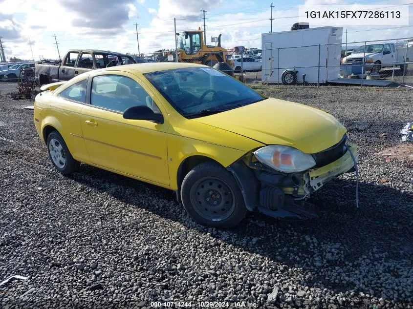 2007 Chevrolet Cobalt Ls VIN: 1G1AK15FX77286113 Lot: 40714244