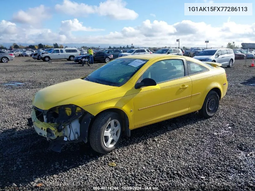 2007 Chevrolet Cobalt Ls VIN: 1G1AK15FX77286113 Lot: 40714244