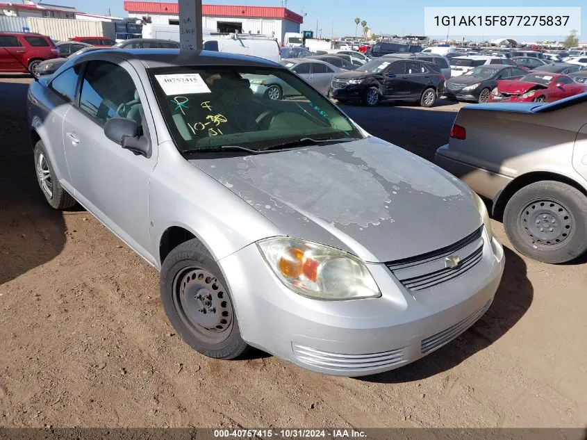 2007 Chevrolet Cobalt Ls VIN: 1G1AK15F877275837 Lot: 40757415