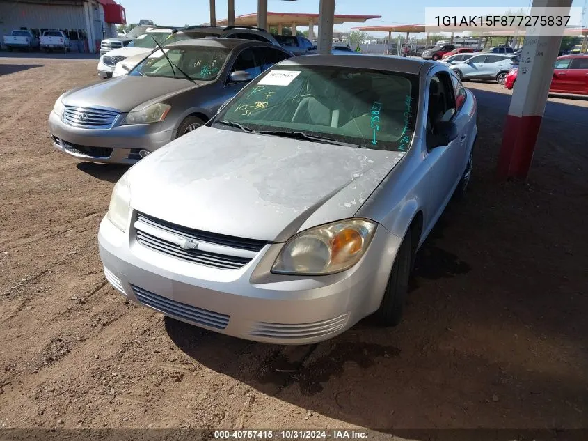 2007 Chevrolet Cobalt Ls VIN: 1G1AK15F877275837 Lot: 40757415