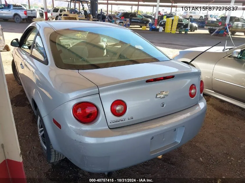 2007 Chevrolet Cobalt Ls VIN: 1G1AK15F877275837 Lot: 40757415