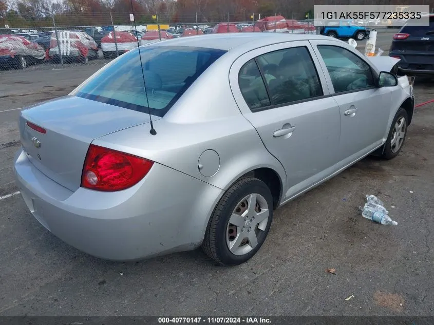 2007 Chevrolet Cobalt Ls VIN: 1G1AK55F577235335 Lot: 40770147