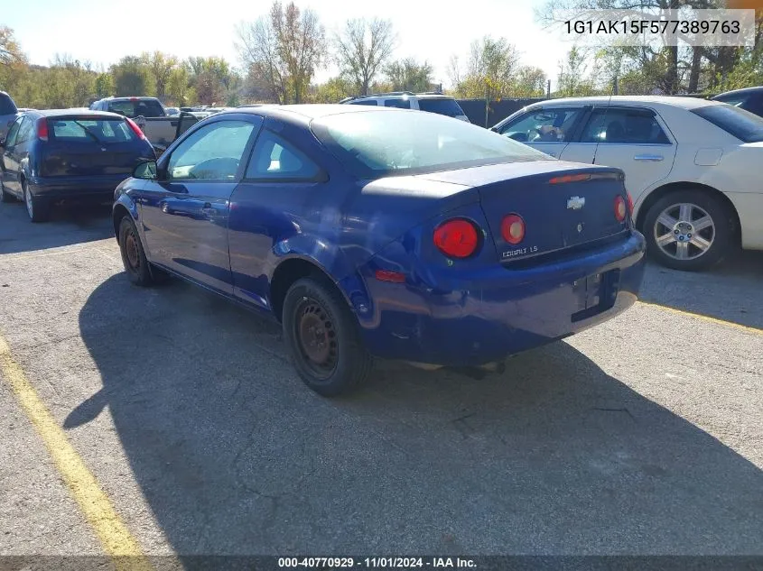 2007 Chevrolet Cobalt Ls VIN: 1G1AK15F577389763 Lot: 40770929