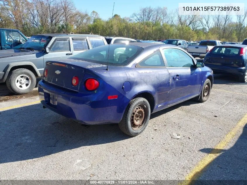 2007 Chevrolet Cobalt Ls VIN: 1G1AK15F577389763 Lot: 40770929