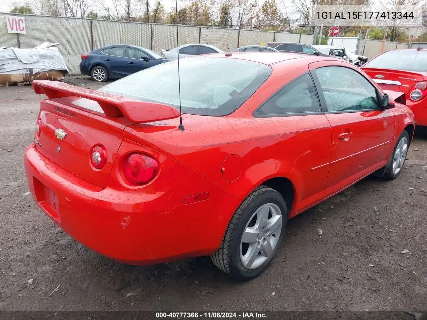 2007 Chevrolet Cobalt Lt VIN: 1G1AL15F177413344 Lot: 40777366